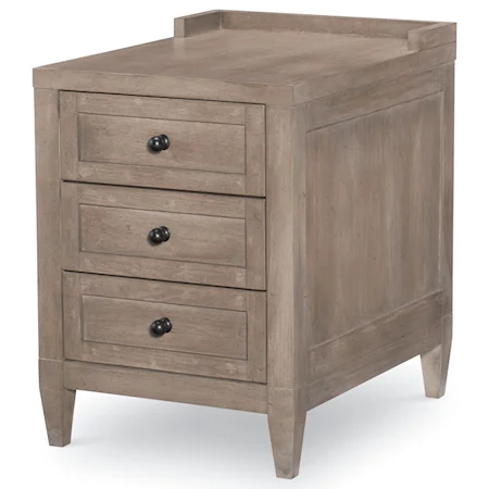 Contemporary 3-Drawer Chairside Chest